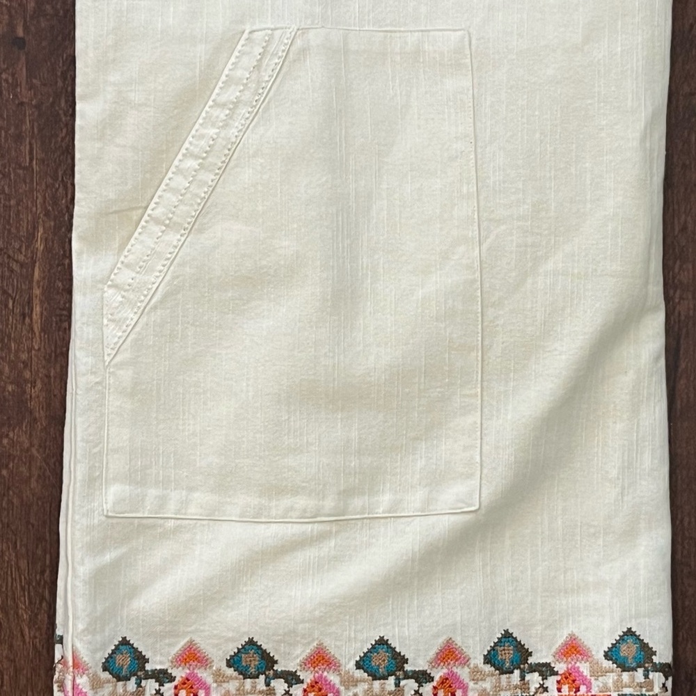 Faherty Dress Hailee Dress Embroidered Sleeveless Dress Sz M (NWOT) - Picture 5 of 8